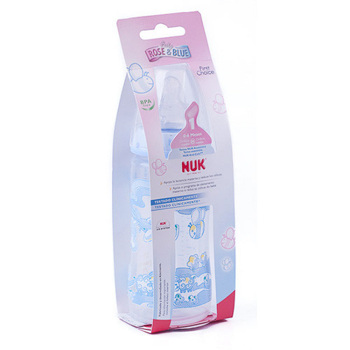 Imagen de Nuk Biberón FC PP tetina silicona azul 300ml
