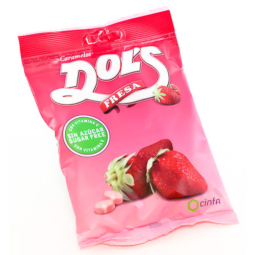 Imagen de DOLS CARAMELOS FRESA S/AZUCAR BOLSA
