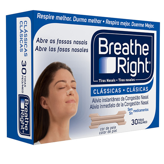 Imagen de Breathe right tira nasal peq/med 30u