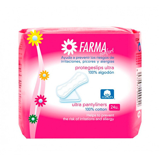 Imagen de Protegeslip farmaconfort algodón 24uds
