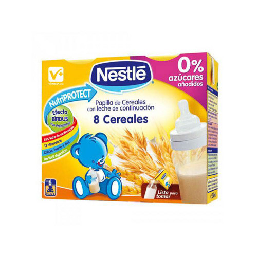 Imagen de Nestlé Papilla líquida 8 cereales 2x250ml