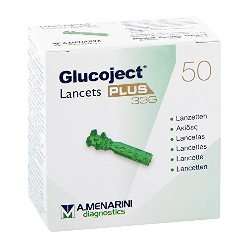 Imagen de GLUCOJECT  50 LANCETS PLUS 33G  MENARINI