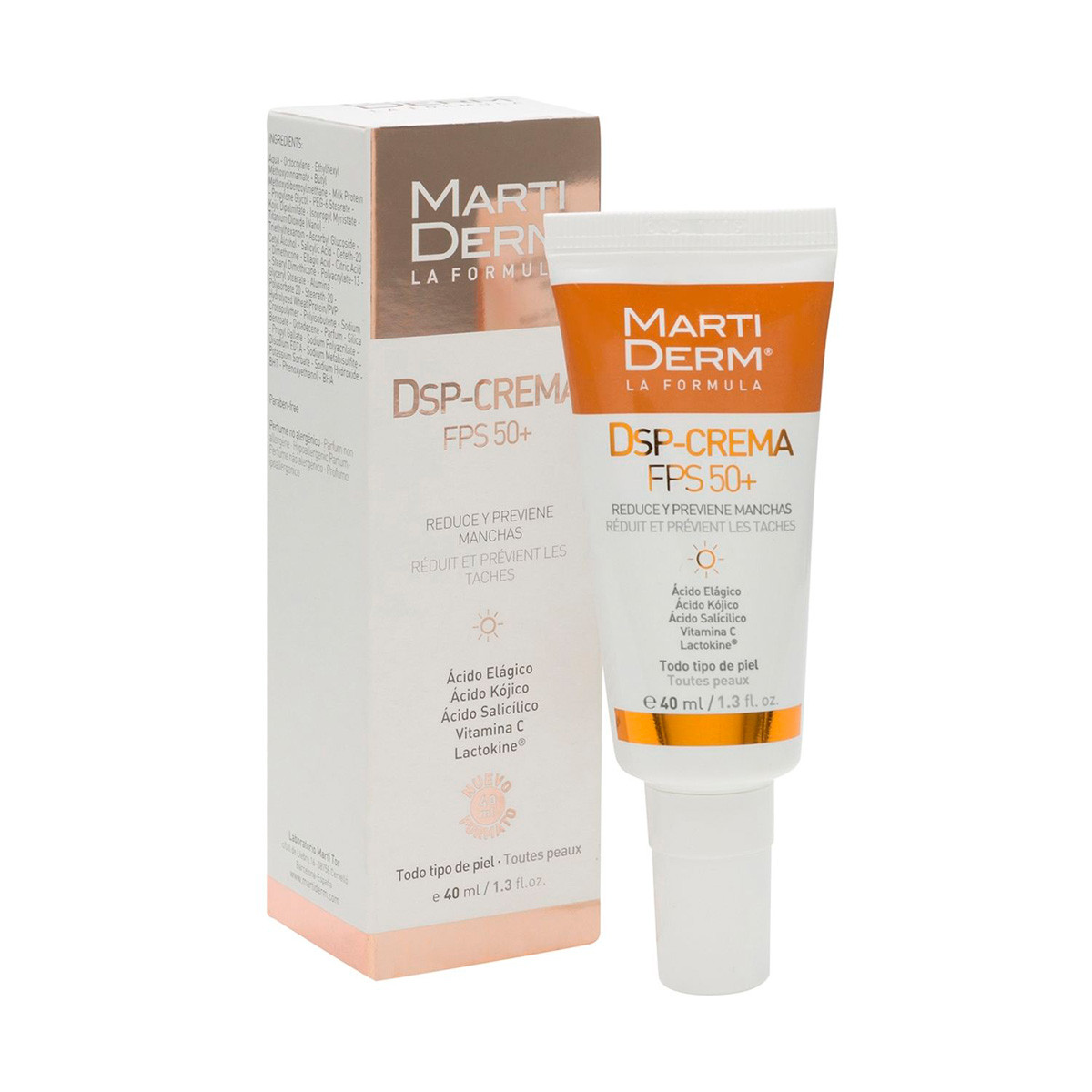 Imagen de MartiDerm Pigment Zero DSP Crema Despigmentante FPS 50+  40 ml